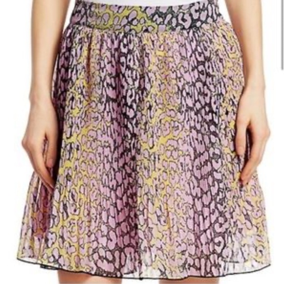 GANNI Animal Print Mini Skirt Size 34 - Picture 5 of 5